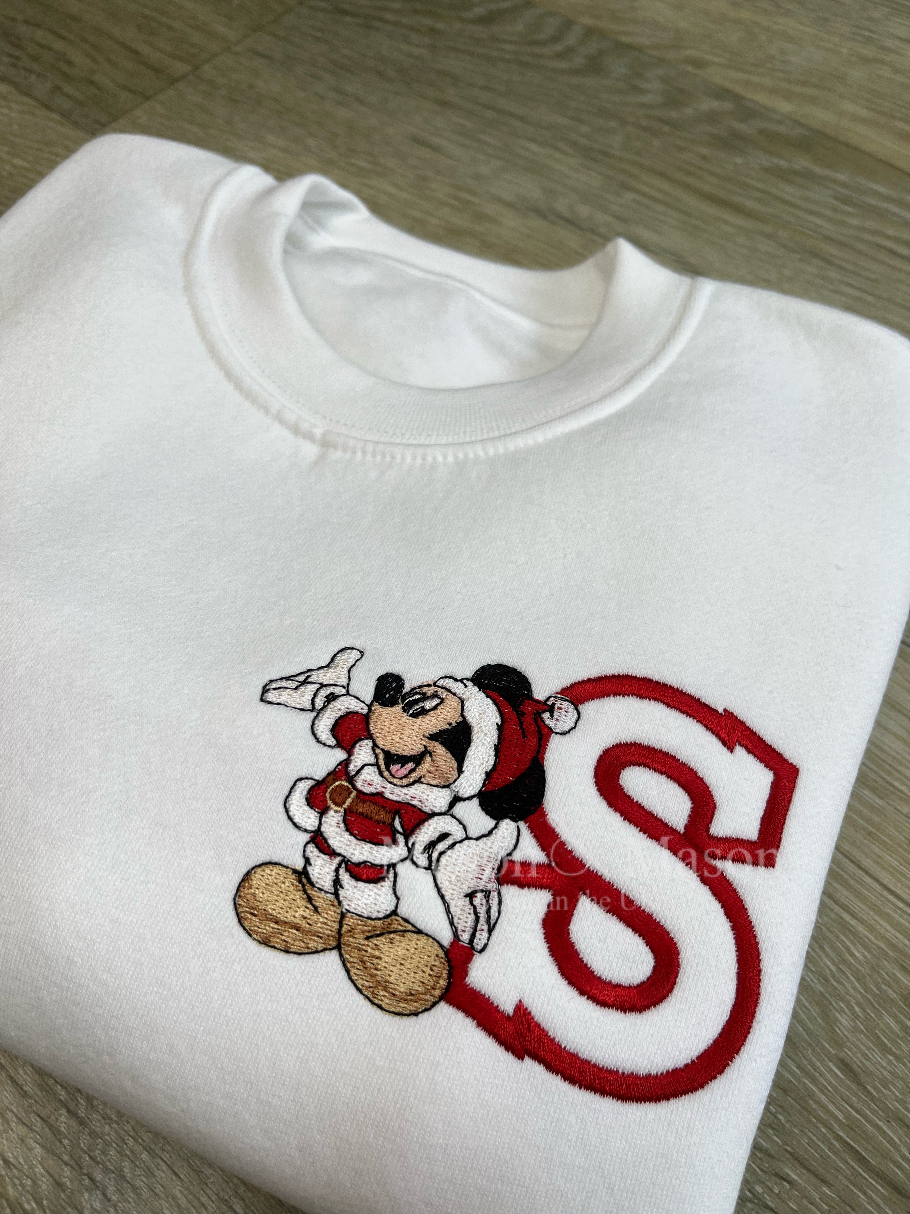 DISNEY - Christmas Mickey/ Minnie Varsity Sweatshirt