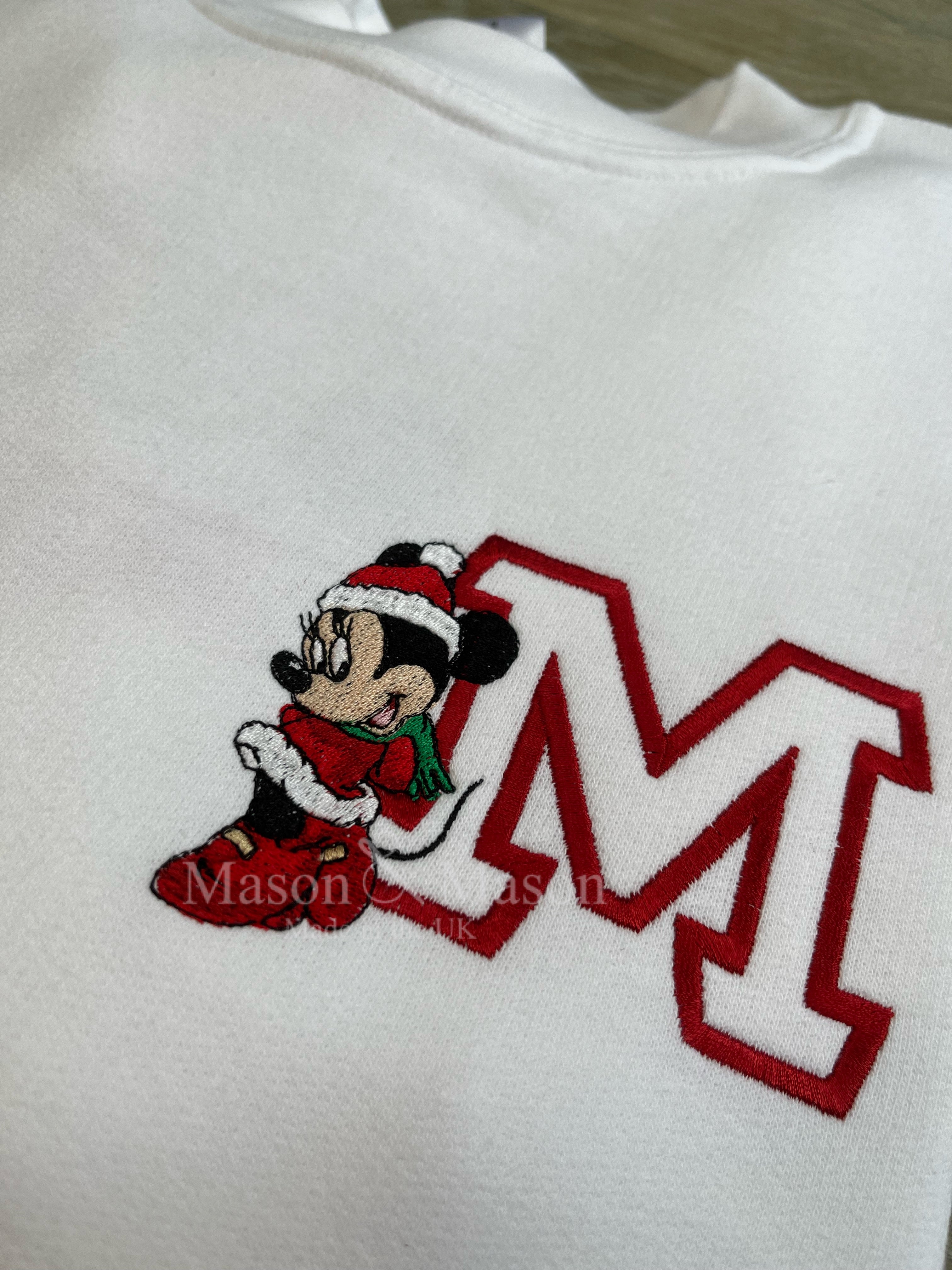 DISNEY - Christmas Mickey/ Minnie Varsity Sweatshirt