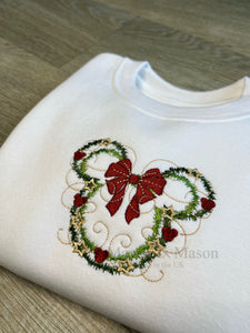 DISNEY - Christmas Disney Wreath Sweatshirt