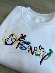 DISNEY - Character Disney Font Sweatshirt