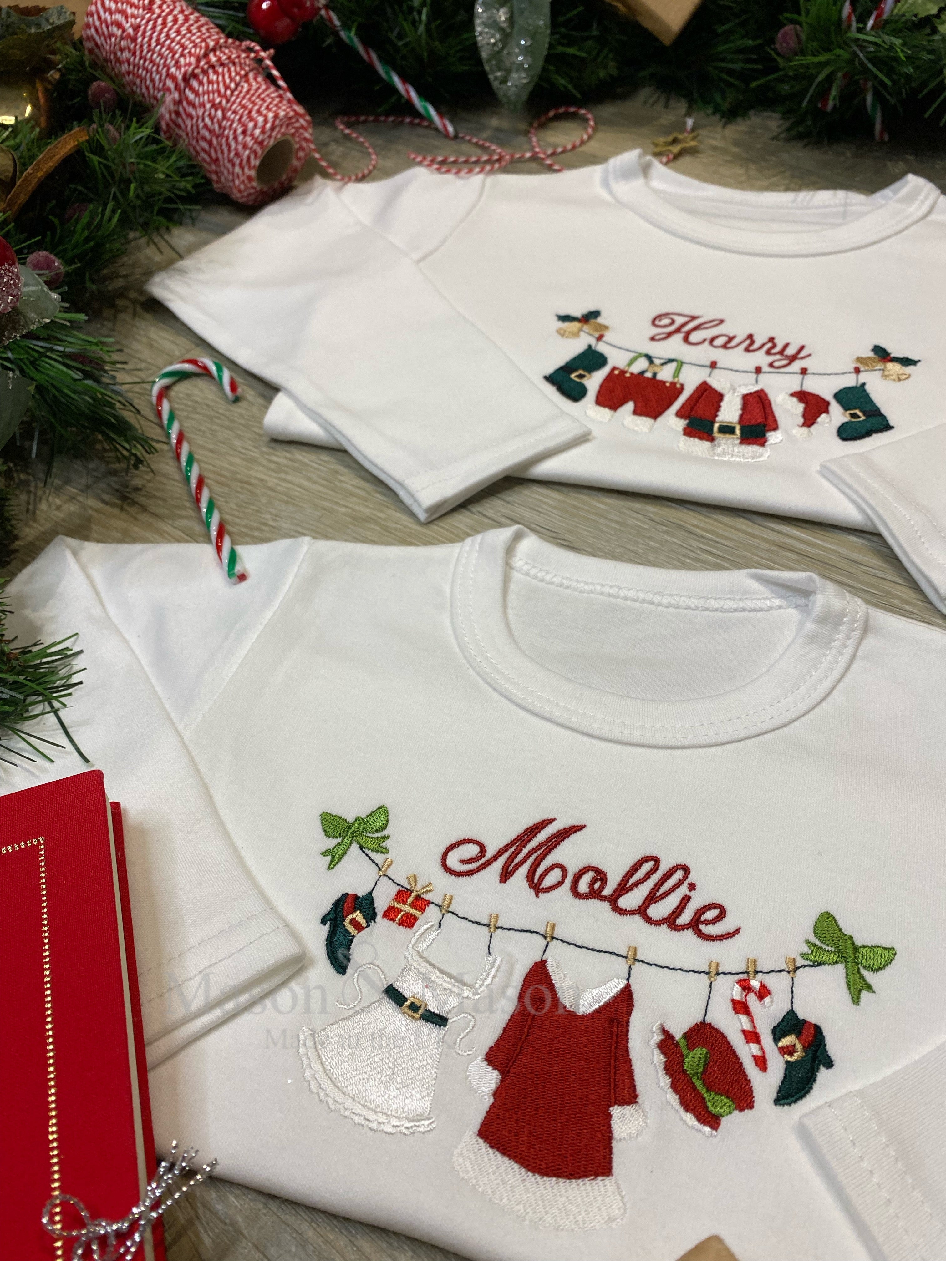 Clothesline Christmas PJs