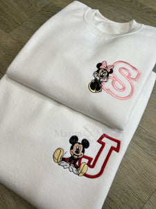 DISNEY - Mickey/ Minnie Varsity Sweatshirt