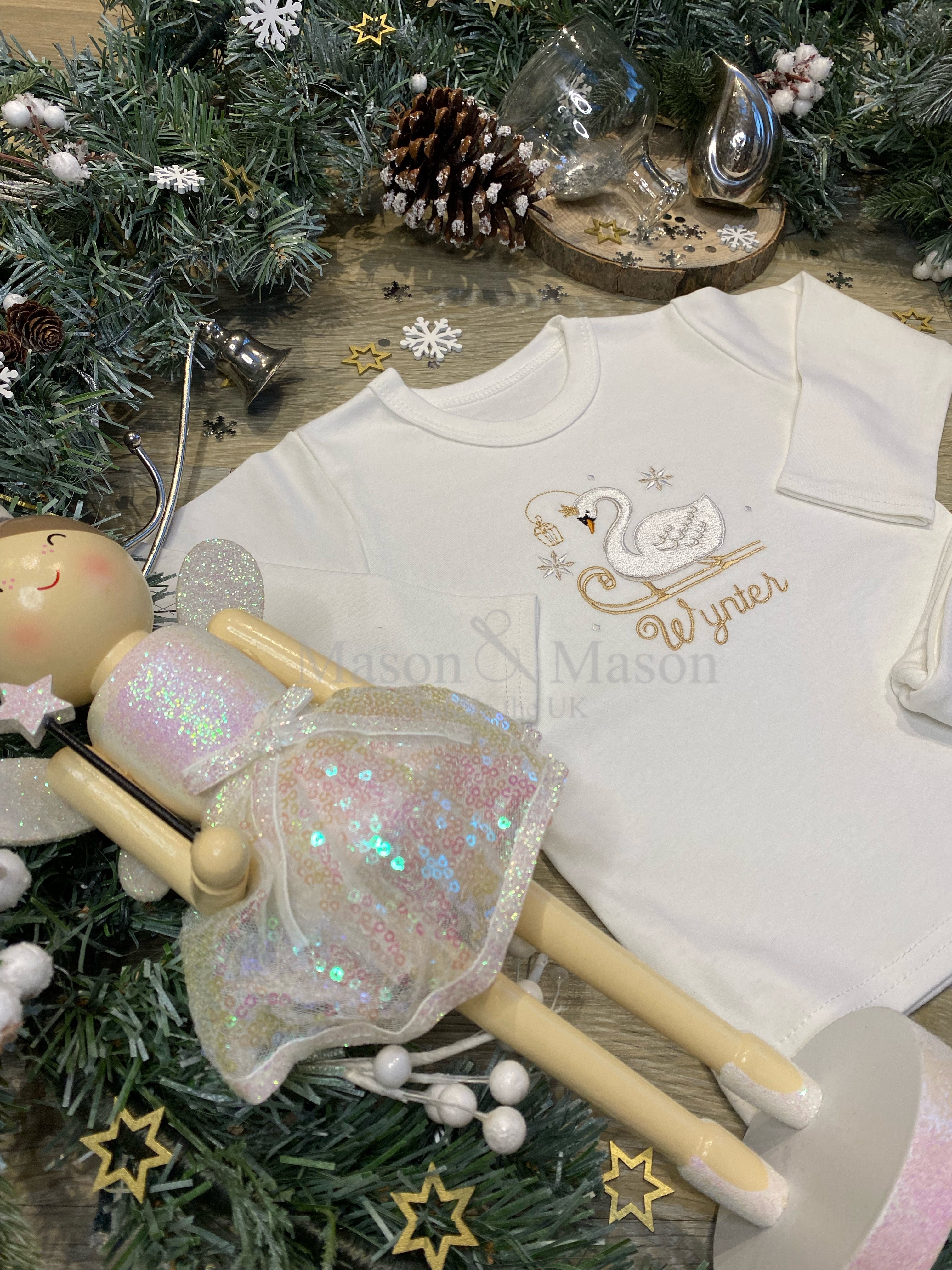 Ballerina Swan Christmas PJs