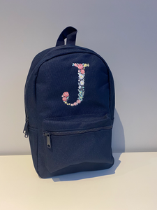 Floral Initial Back Pack