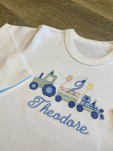 Tractor Birthday PJs