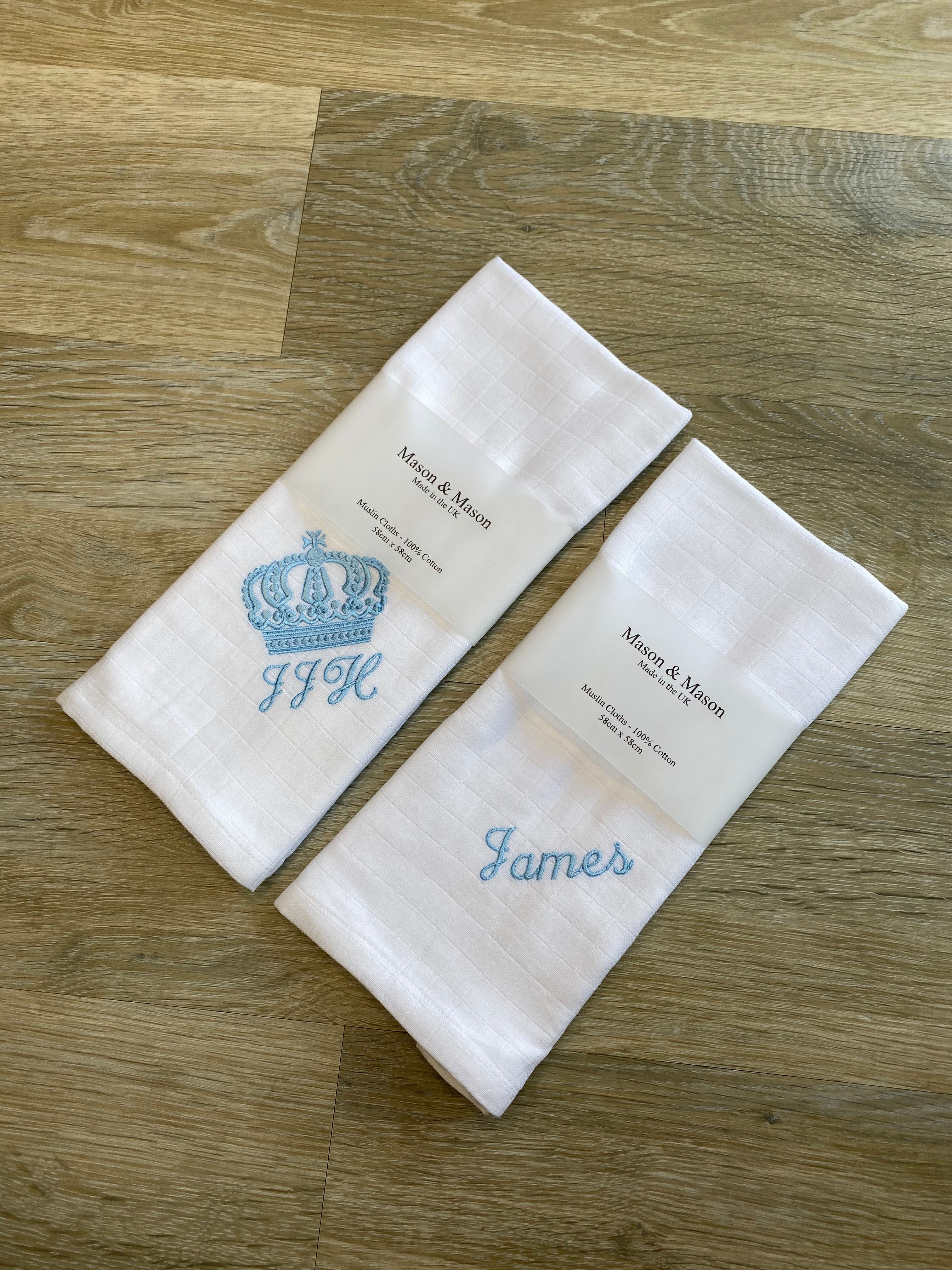 Personalised best sale muslin squares